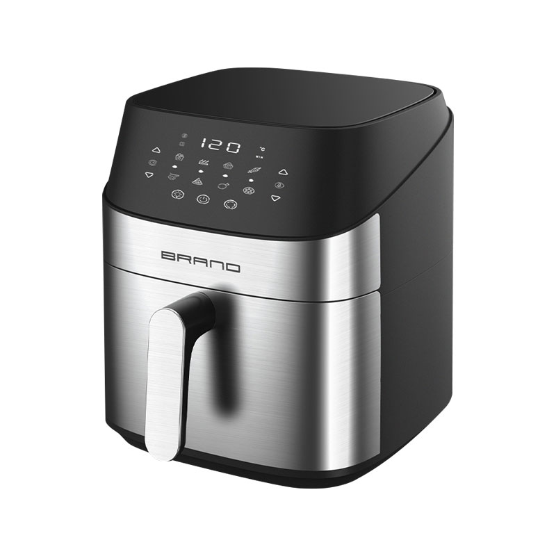 Hvordan sikrer den uigennemsigtige berøringsskærmbekæmpelse Air Fryer jævn varmefordeling til sprød og madlavning?